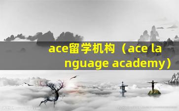 ace留学机构（ace language academy）